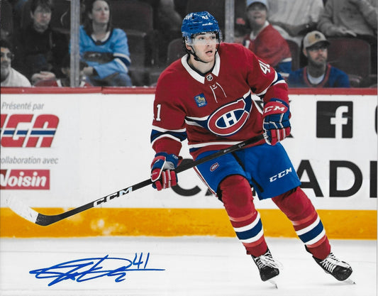 Autographed Joe Dunlap Montreal Canadiens Laval Rocket 8x10 Photo #1 Original