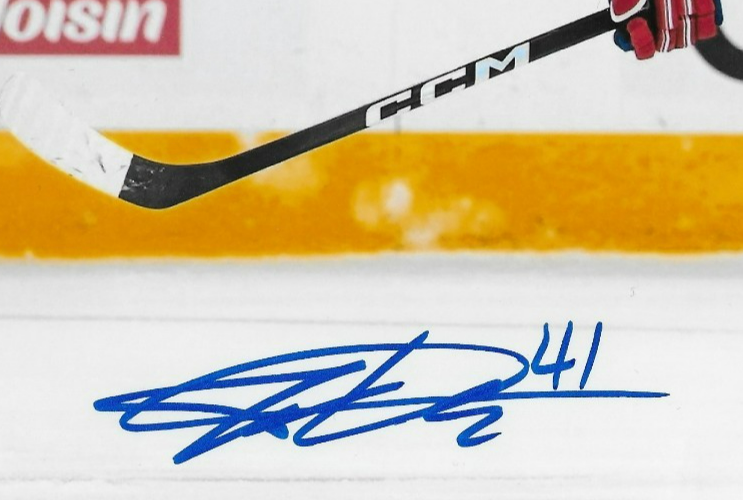 Autographed Joe Dunlap Montreal Canadiens Laval Rocket 8x10 Photo #1 Original