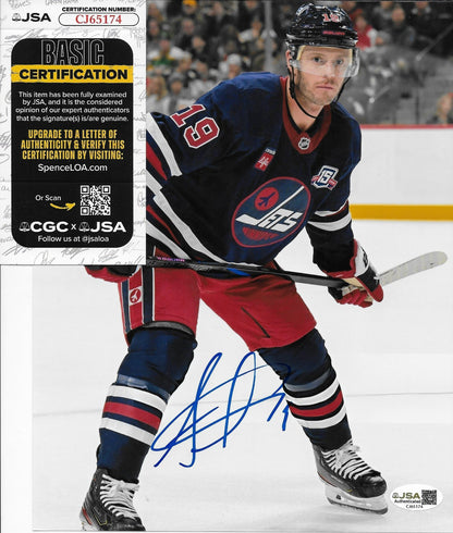 Signed Jonathan Toews Winnipeg Jets Autographed 8x10 Photo #1 JSA Authentication
