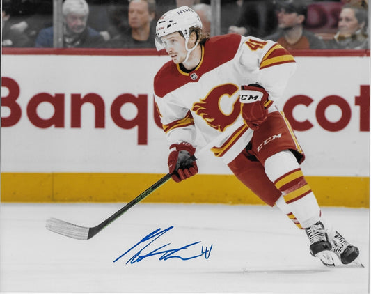 Signed Matthew Phillips Calgary Flames Autographed 8x10 Photo #2 Original