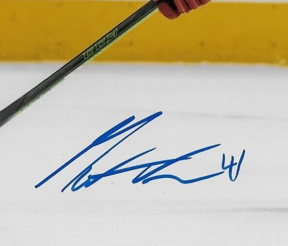 Signed Matthew Phillips Calgary Flames Autographed 8x10 Photo #2 Original