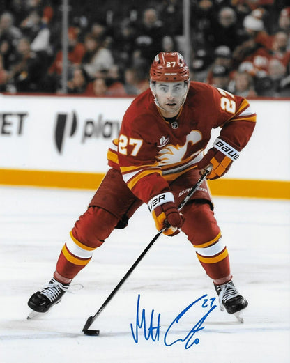 Signed Matt Coronato Calgary Flames Autographed 8x10 Photo #1 Original