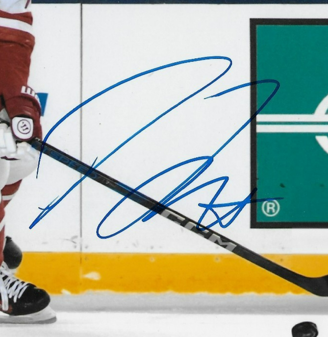 Signed Dylan Larkin Detroit Red Wings Autographed 8x10 Photo #1 Original