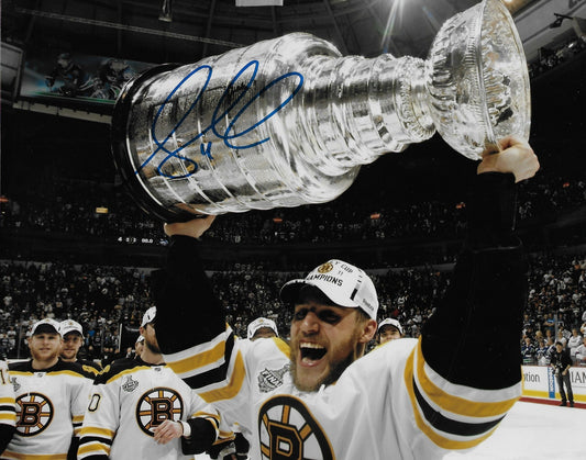 Signed Gregory Campbell Boston Bruins 2011 Stanley Cup 8x10 Photo #1 Original