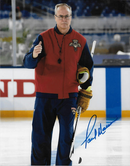 Signed Paul Maurice Florida Panthers Autographed 8x10 Photo #2 Original