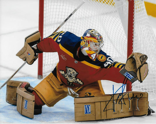 Signed Danill Tarasov Florida Panthers Outdoor Classic 8x10 Photo #1 Original