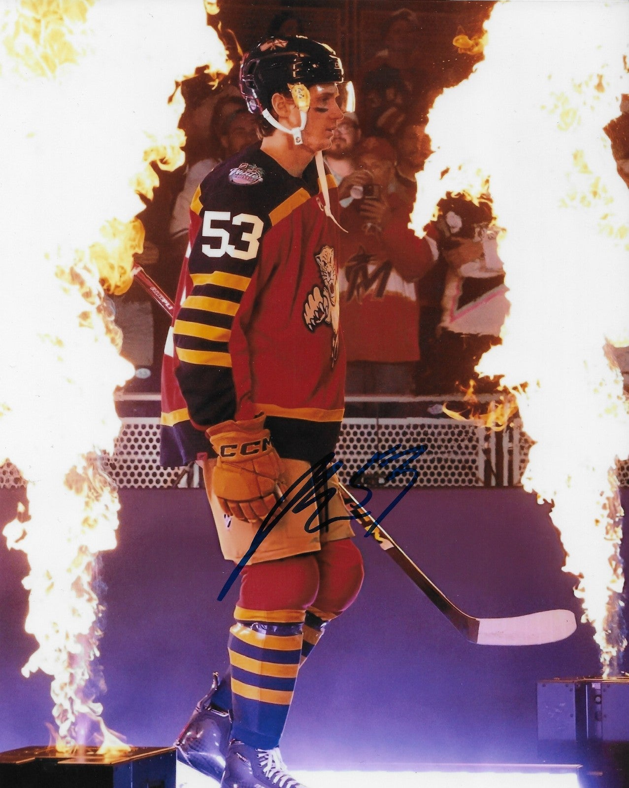 Signed Jack Studnicka Florida Panthers Outdoor Classic 8x10 Photo #1 Original