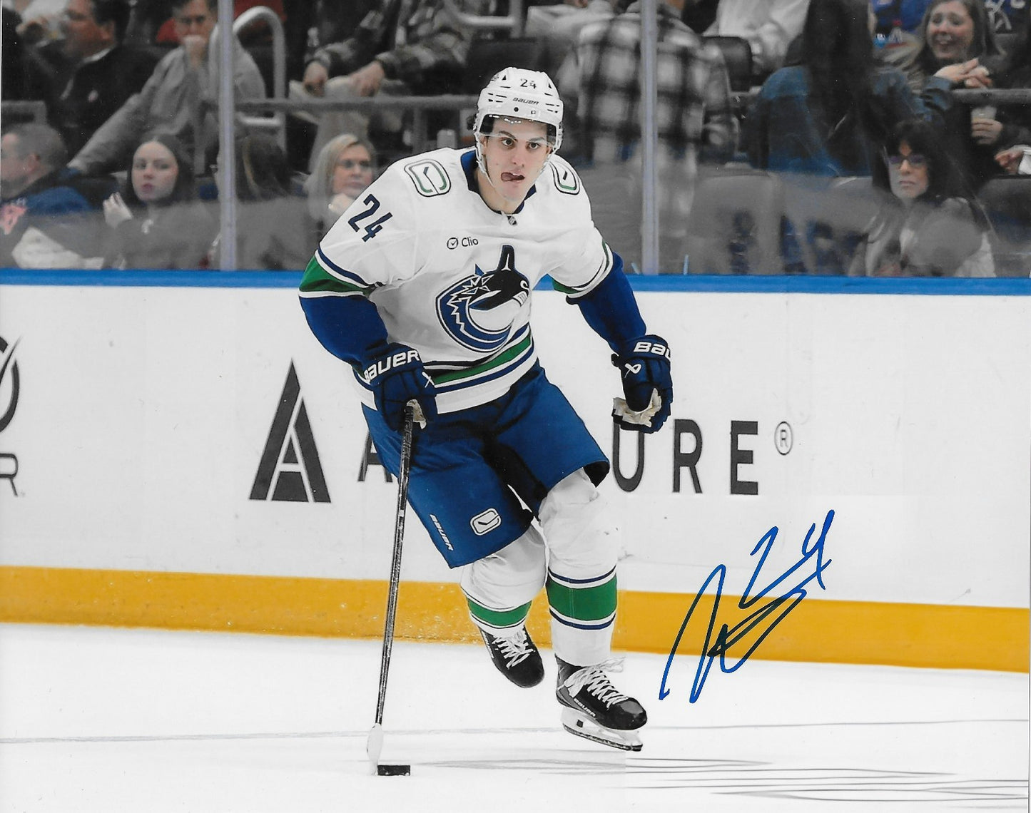 Signed Zeev Buium Vancouver Canucks Autographed 8x10 Photo #1 Original