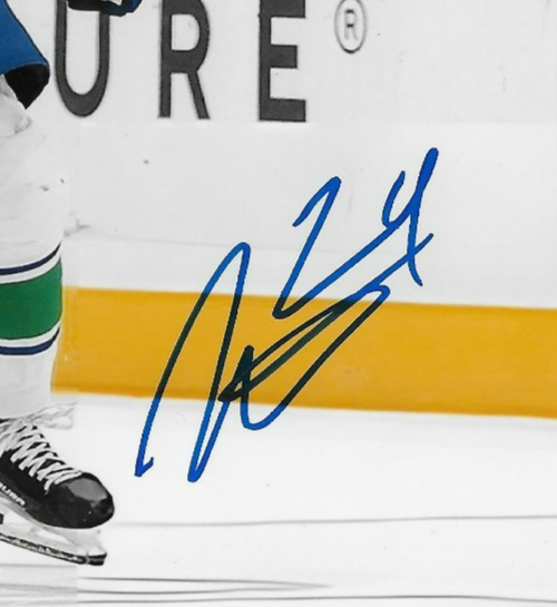 Signed Zeev Buium Vancouver Canucks Autographed 8x10 Photo #1 Original