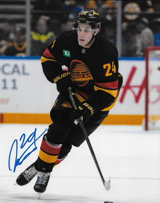 Signed Zeev Buium Vancouver Canucks Autographed 8x10 Photo #2 Original