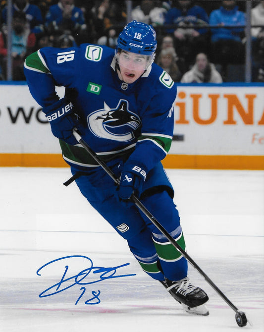 Signed Drew O'Connor Vancouver Canucks Autographed 8x10 Photo #4 Original