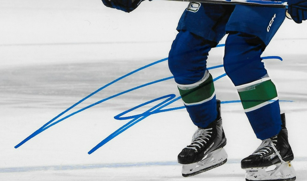 Signed Tom Willander Vancouver Canucks Autographed 8x10 Photo #2 Original