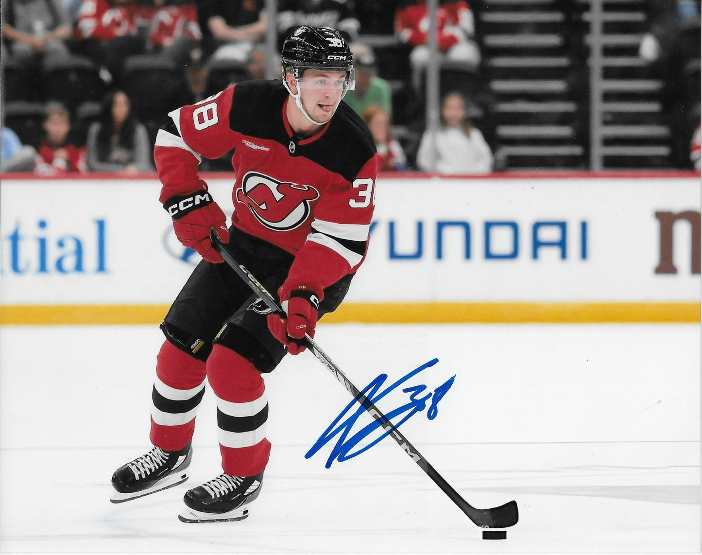 Signed Topias Vilen  New Jersey Devils Autographed 8x10 Photo #1 Original