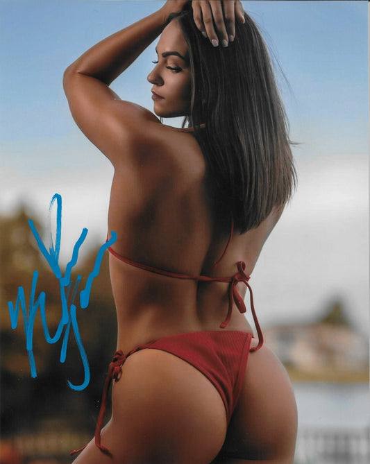Signed Kiana James Smack Down WWE Autographed 8x10 Photo #12 Original