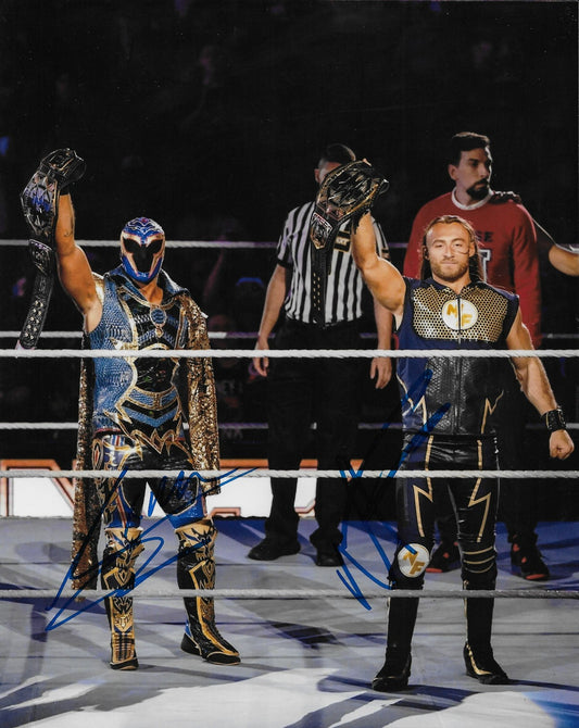 Signed Fraxiom Axiom + Nathan Frazer Smack Down WWE 8x10 Photo #1 Original