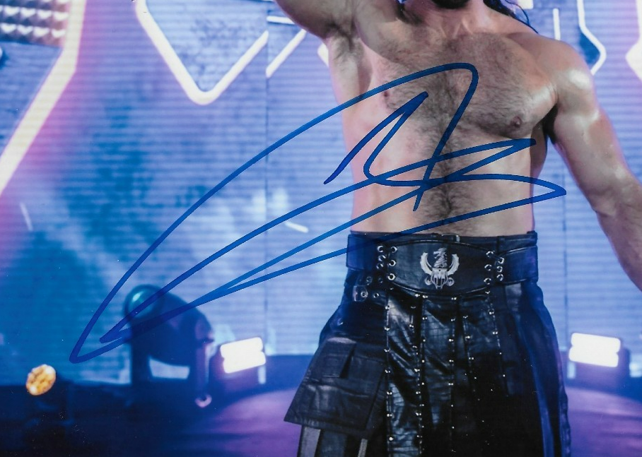 Signed Drew McIntyre Smack Down WWE Autographed 8x10 Photo #1 Original