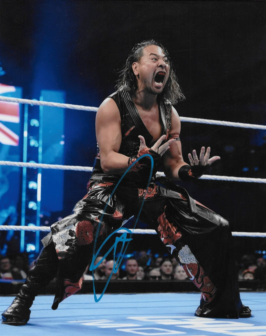 Signed Shinsuke Nakamura Smack Down WWE Autographed 8x10 Photo #5 Original
