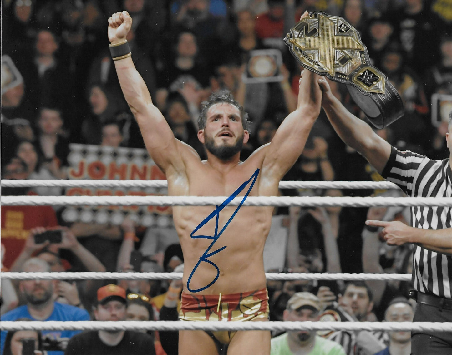 Signed Johnny Gargano Wrestling WWE NXT Autographed 8x10 Photo #2 Original