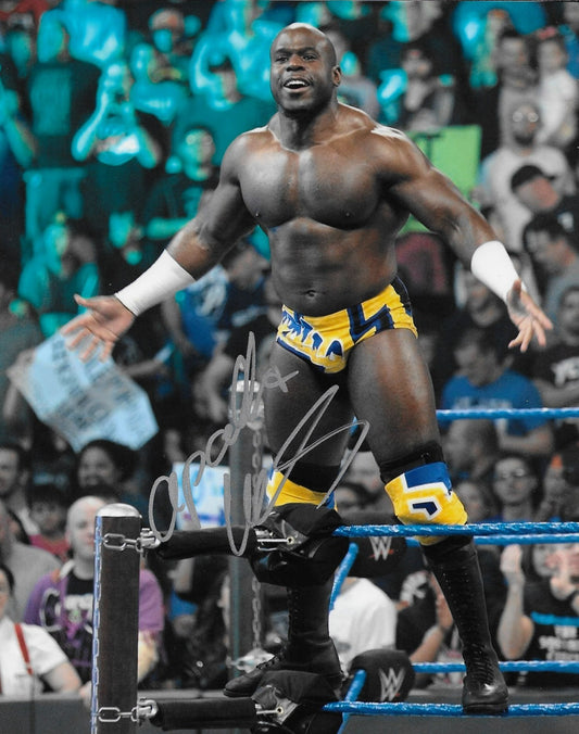 Signed Apollo Crews Smack Down WWE Autographed 8x10 Photo #1 Original