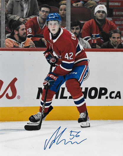 Signed Adam Engstrom Montreal Canadiens Autographed 8x10 Photo #6 Original