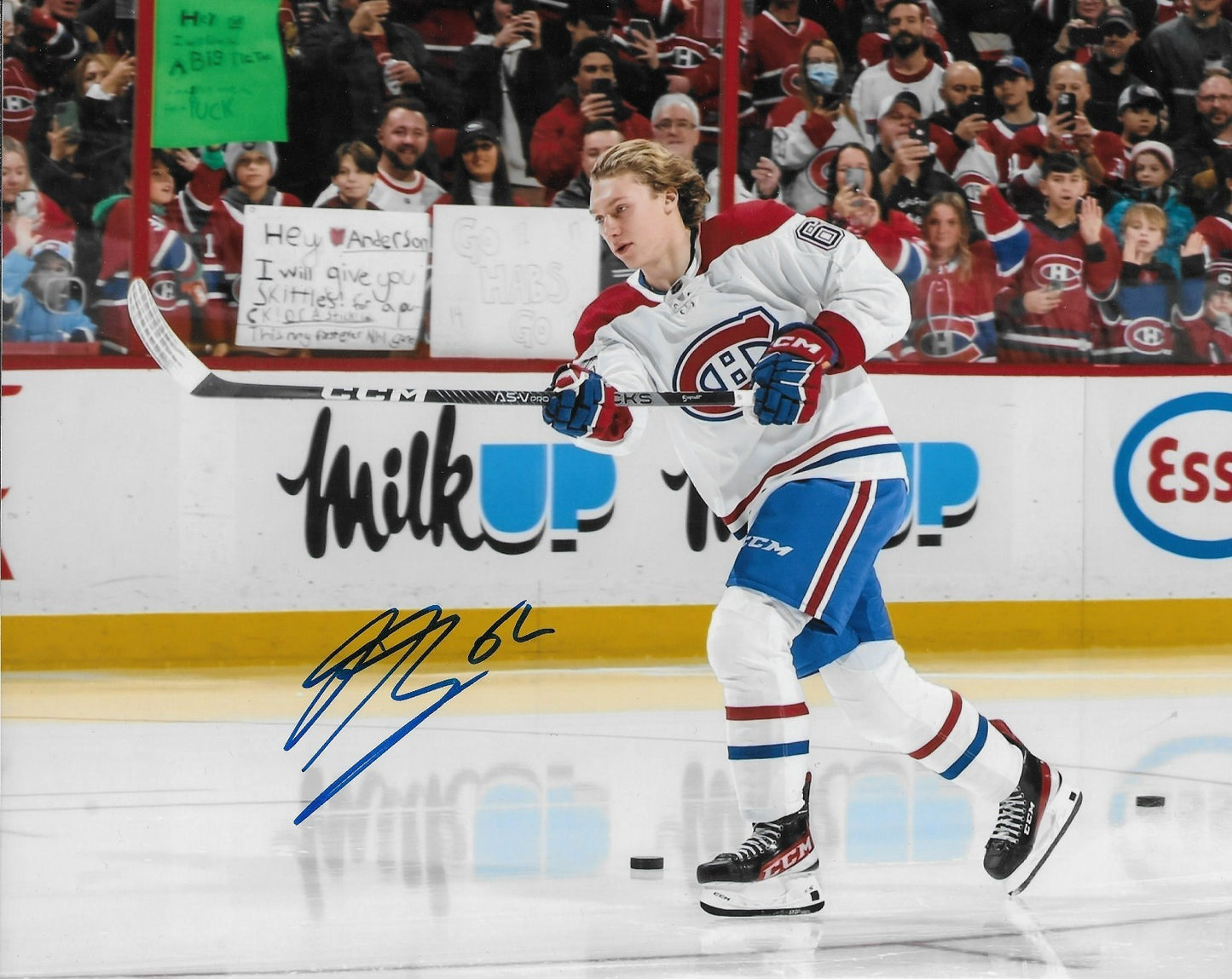 Signed Owen Beck Montreal Canadiens 2022 Draft Pick 8x10 Photo #2 Original