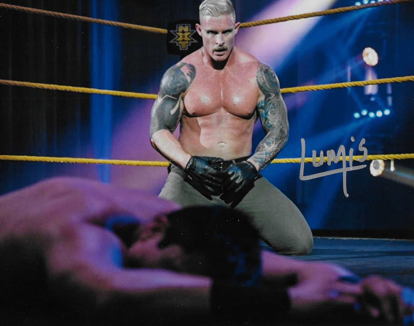 Signed Dexter Lumis Smack Down WWE Autographed 8x10 Photo #3 Original