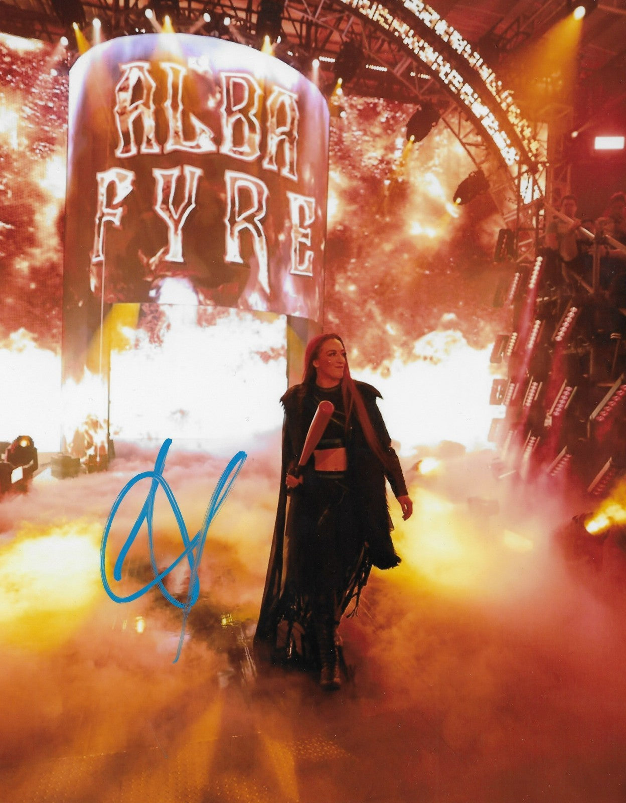 Signed Alba Fyre Smack Down WWE Autographed 8x10 Photo #5 Original