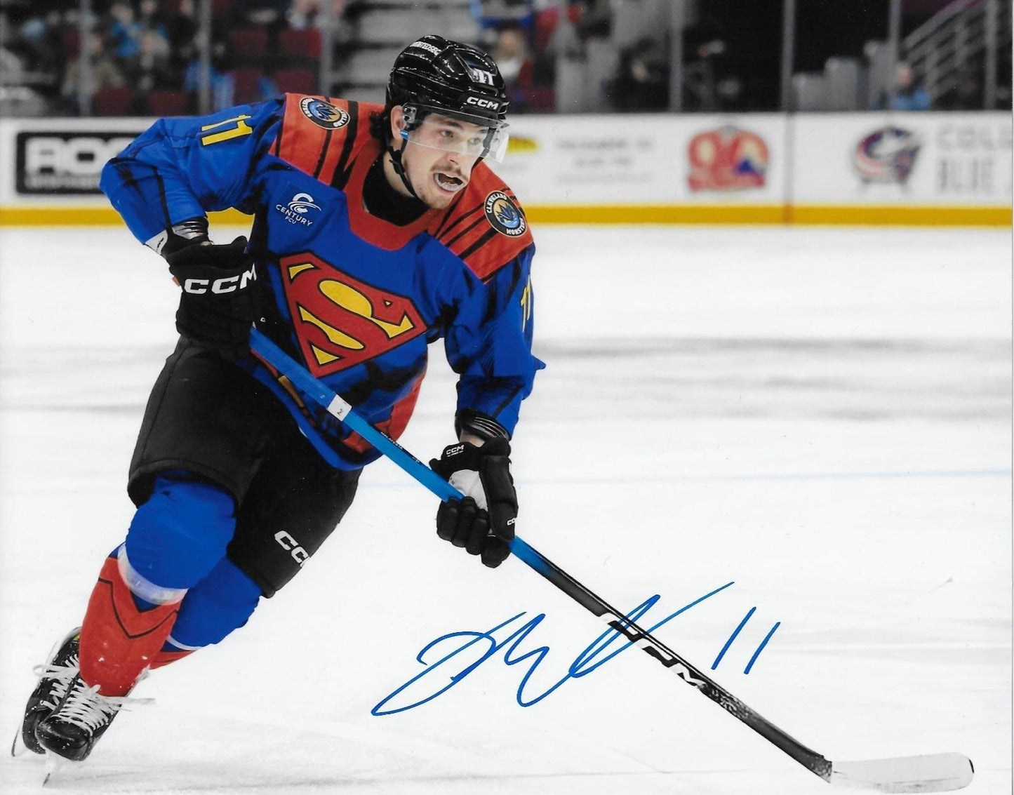 Signed James Malatesta Columbus Blue Jackets Autographed 8x10 Photo #5 Original