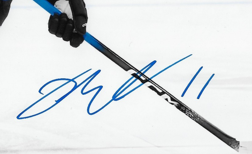 Signed James Malatesta Columbus Blue Jackets Autographed 8x10 Photo #5 Original