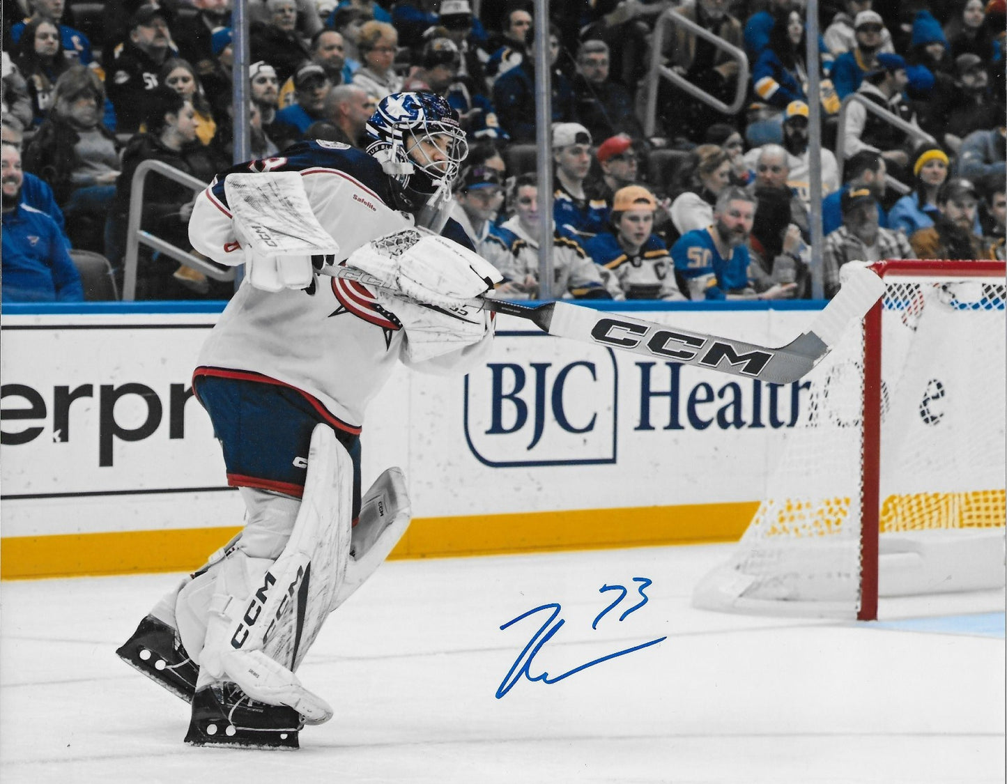 Signed Jet Greaves Columbus Blue Jackets Autographed 8x10 Photo #4 Original