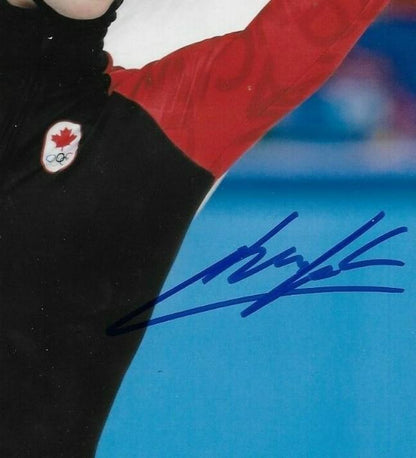 Signed Charle Cournoyer Olympics Short Track Speed Skating 8x10 Photo 1 Original