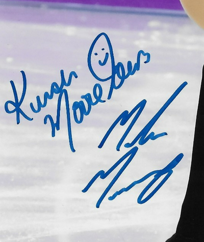 Signed Kirsten Moore-Towers + Michael Marinaro Olympic Figure Skating 8x10 Photo
