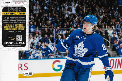 Signed William Nylander Toronto Maple Leafs 8x10 Photo #2 w JSA Authentication