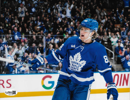 Signed William Nylander Toronto Maple Leafs 8x10 Photo #2 w JSA Authentication