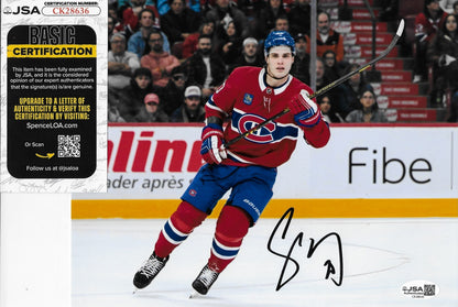 Signed Juraj Slafkovsky Montreal Canadiens 8x10 Photo #3 with JSA Authentication