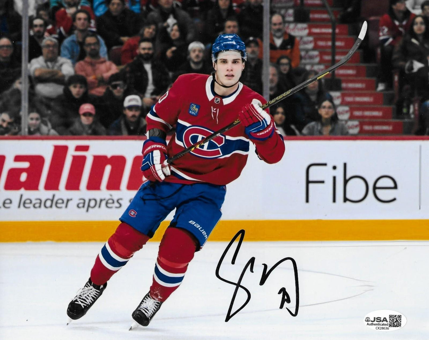 Signed Juraj Slafkovsky Montreal Canadiens 8x10 Photo #3 with JSA Authentication