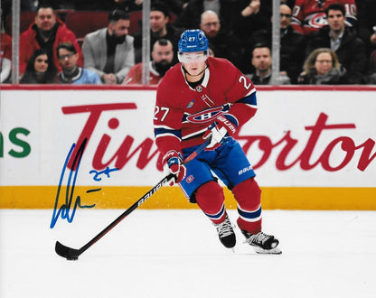 Signed Gustav Lindstrom Montreal Canadiens Autographed 8x10 Photo #2 Original