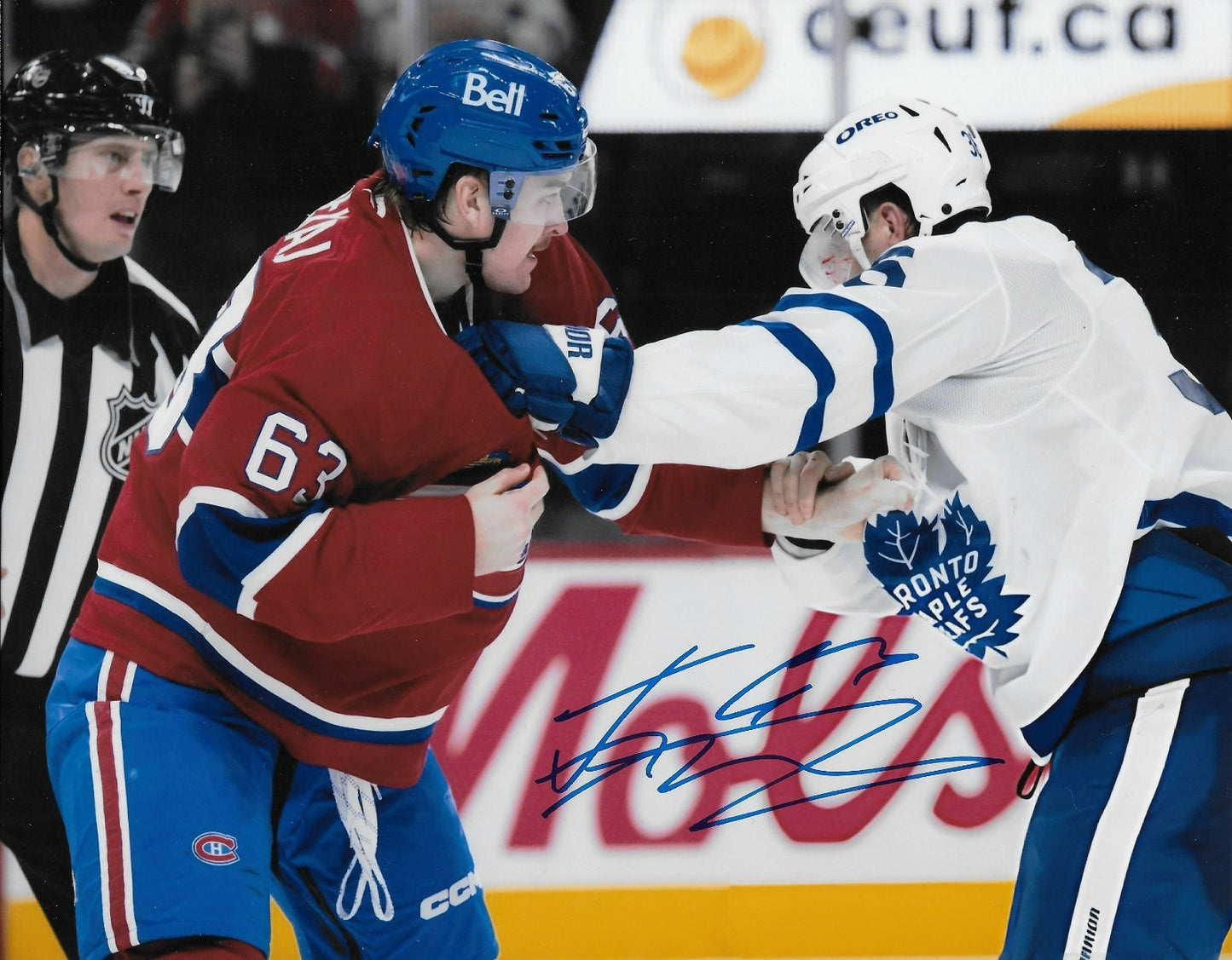 Signed Florian Xhekaj Montreal Canadiens Autographed 8x10 Photo #5 Original