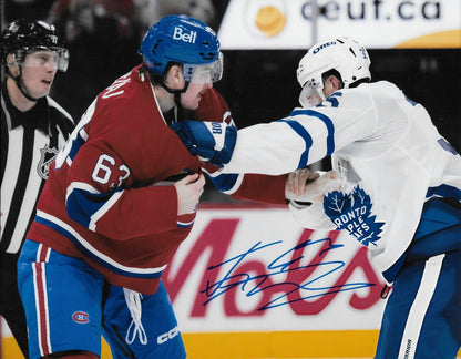 Signed Florian Xhekaj Montreal Canadiens Autographed 8x10 Photo #5 Original