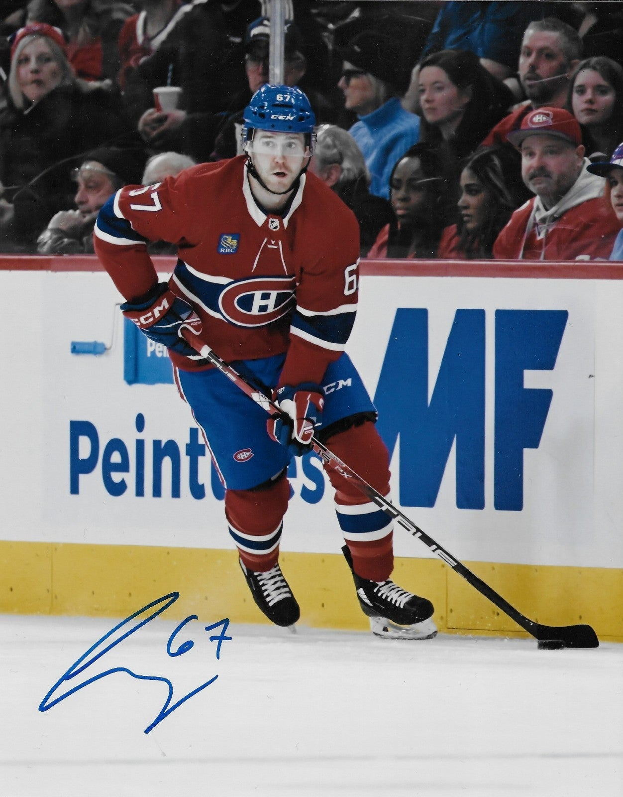 Signed Chris Tierney Montreal Canadiens Autographed 8x10 Photo #4 Original