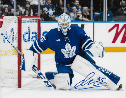 Signed Dennis Hildeby  Toronto Maple Leafs Autographed  8x10 Photo #7 Original