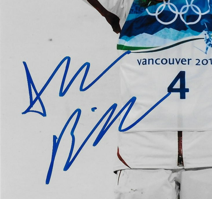 Signed Alexandre Bilodeau 2010 Vancouver Winter Olympics 8x10 Photo #6 Original