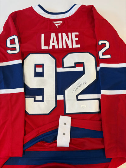 Signed Patrik Laine Montreal Canadiens Fanatics Jersey with JSA certification